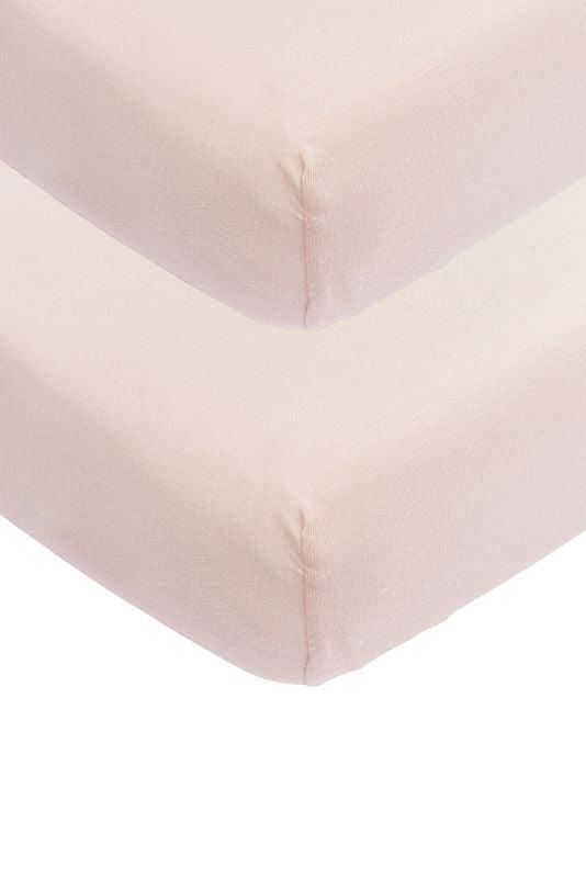 Meyco - Fitted Jersey Sheet 2Pack 70x140 - Soft Pink - Mari Kali Stores Cyprus Meyco - Fitted Jersey Sheet 2Pack 70x140 - Soft Pink - Mari Kali Stores Cyprus