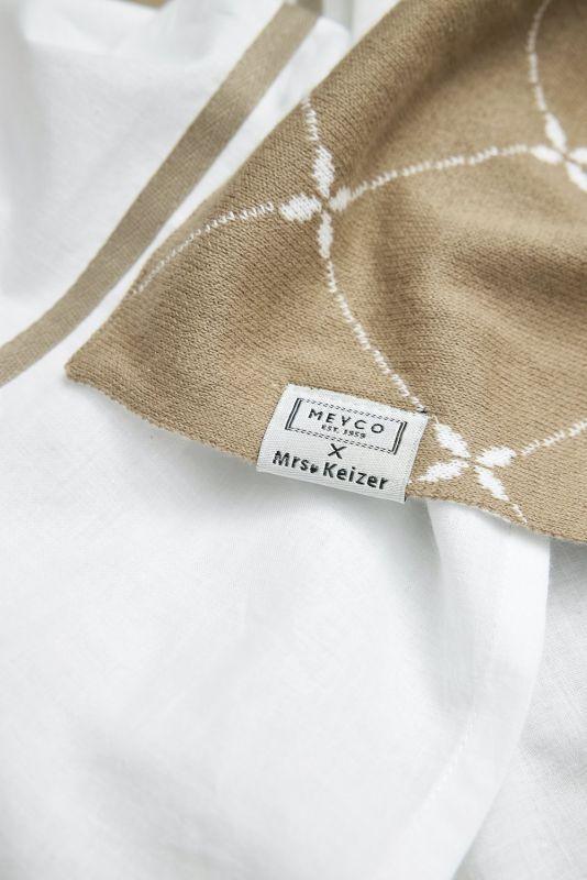 Meyco - Meyco X Mrs. Keizer Crib Blanket Louis - Taupe- 75x100cm - Mari Kali Stores Cyprus Meyco - Meyco X Mrs. Keizer Crib Blanket Louis - Taupe- 75x100cm - Mari Kali Stores Cyprus