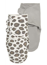 Meyco - Swaddle Meyco 2pack - Panther/Uni Grey - 0-3m - Mari Kali Stores Cyprus