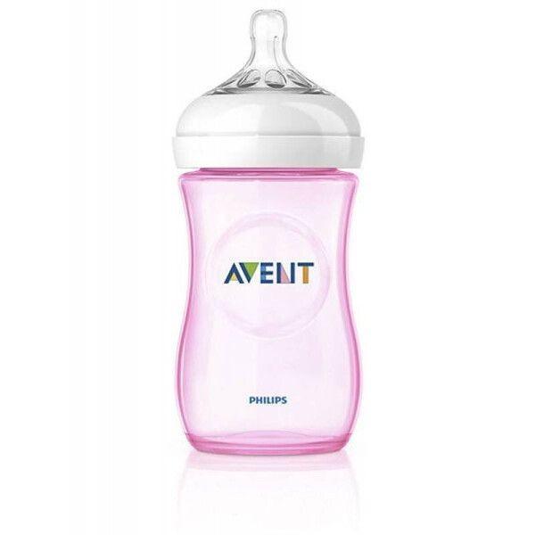 AVT034/17 Avent Natural Bottle Pink 260ml x1 - Mari Kali Stores Cyprus