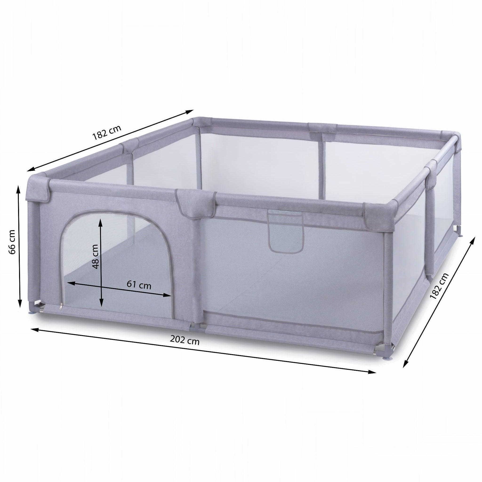 Large playpen Gray 180x200 - Mari Kali Stores Cyprus Large playpen Gray 180x200 - Mari Kali Stores Cyprus