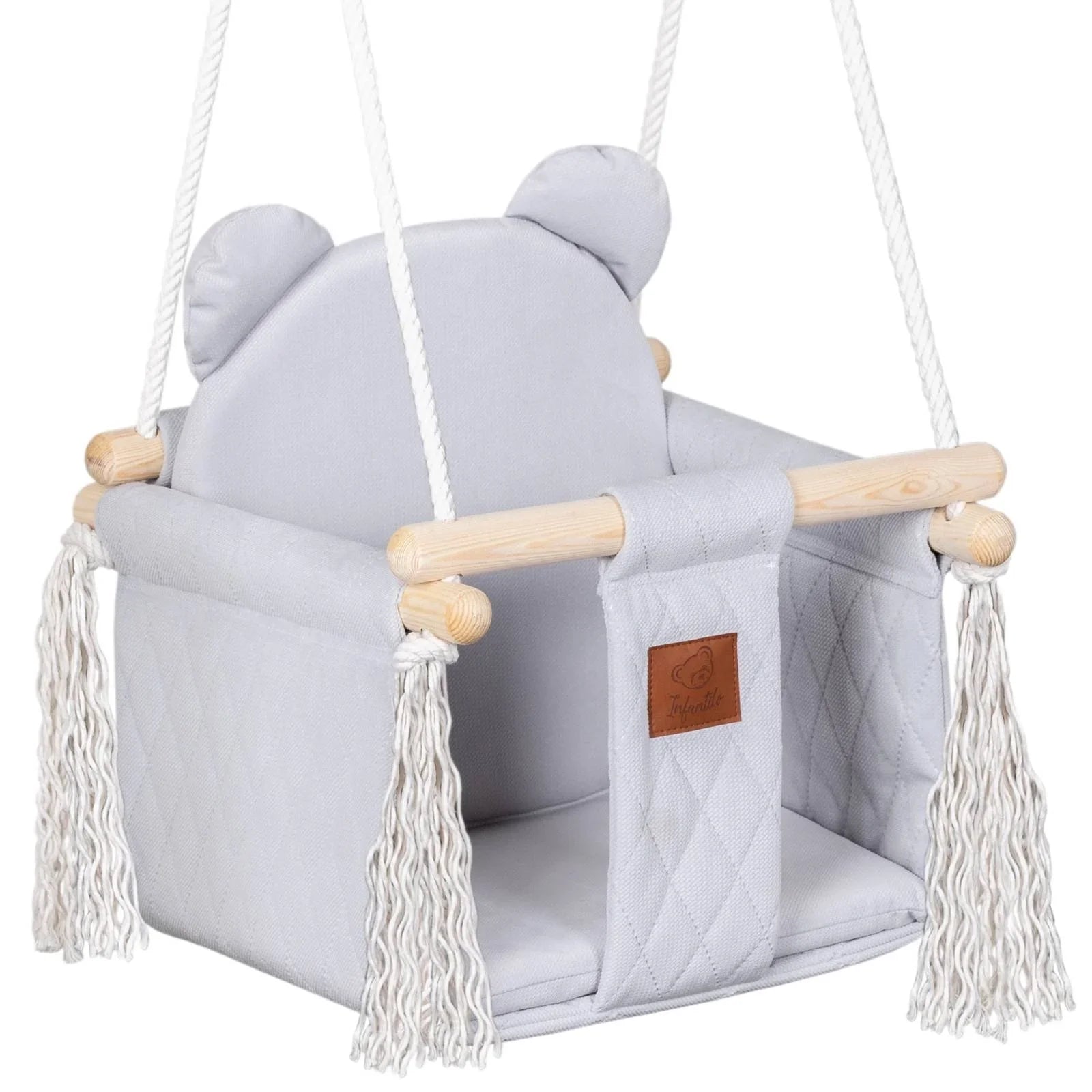 Infantilo Children's swing VELVET QUILTED Infantilo Children's swing VELVET QUILTED