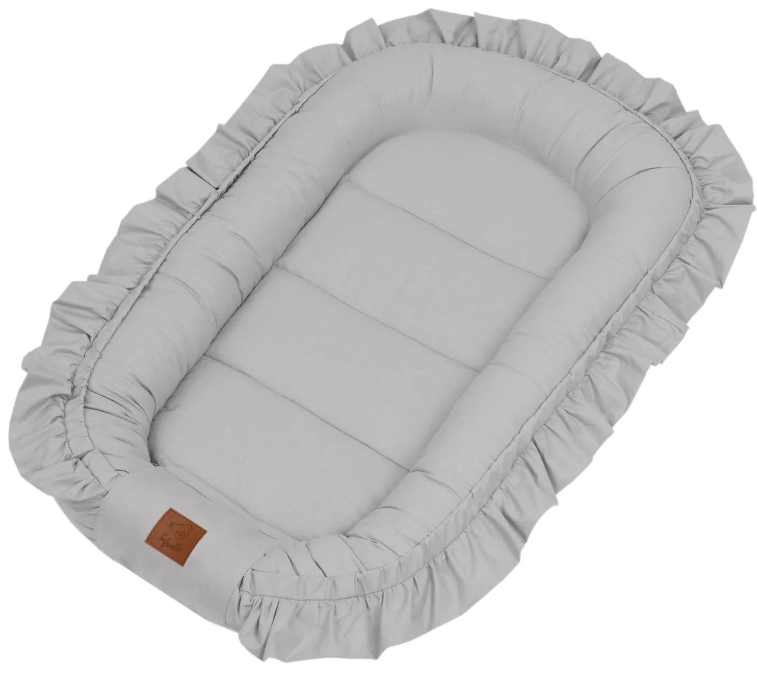 Infantilo Premium baby cocoon with a Delicate Velvet Frill Infantilo Premium baby cocoon with a Delicate Velvet Frill