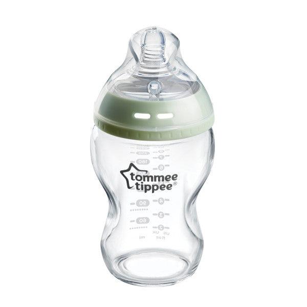 Tommee Tippee Natural Start Glass Bottle 250ml, 0m+ - Mari Kali Stores Cyprus Tommee Tippee Natural Start Glass Bottle 250ml, 0m+ - Mari Kali Stores Cyprus