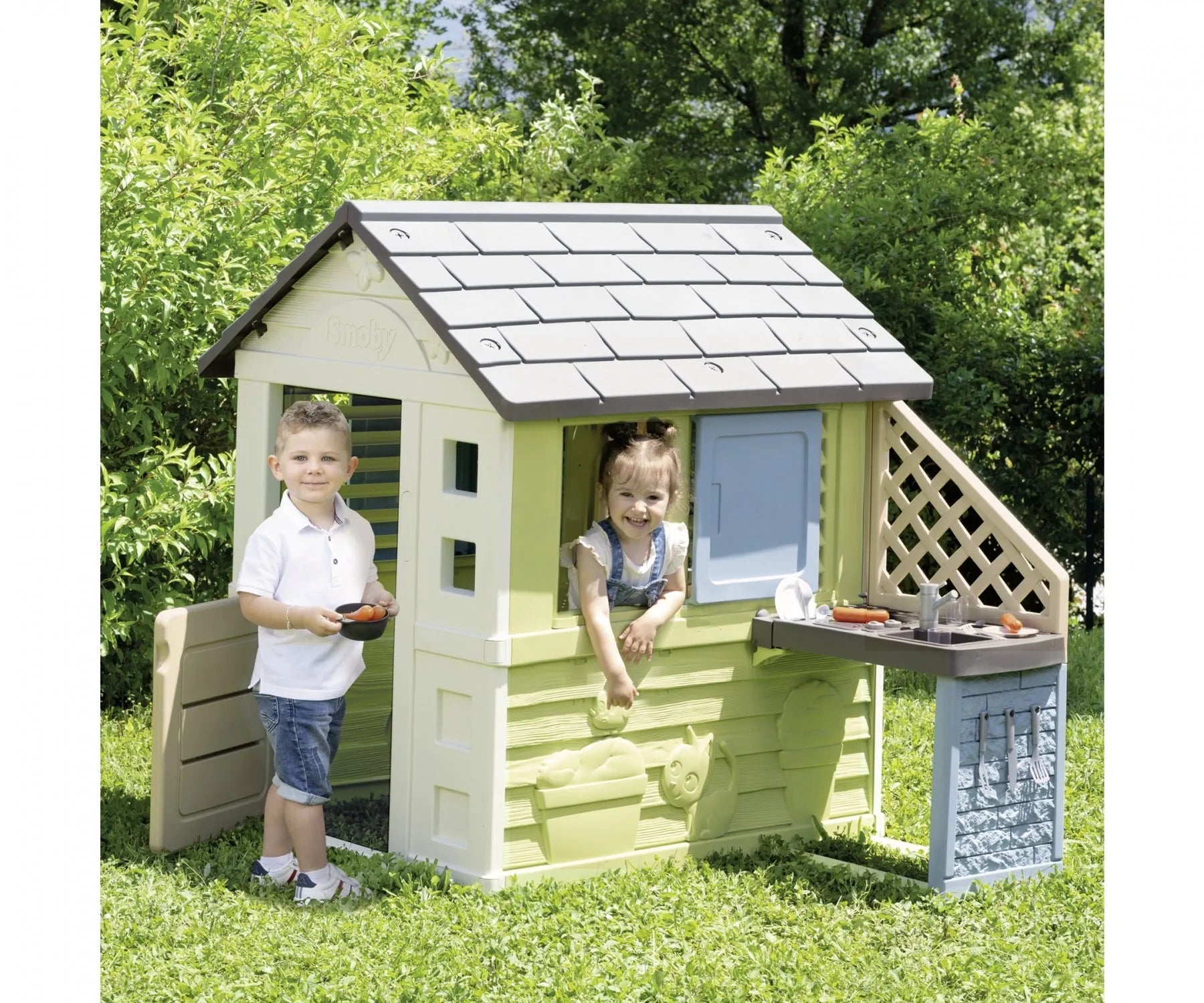 Smoby S.Life Pretty Playhouse + Kitchen Smoby S.Life Pretty Playhouse + Kitchen
