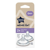 Tommee Tippee Natural Start Baby Bottle Teats, Slow Flow, 0+ - Mari Kali Stores Cyprus