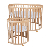 Waldin - Waldin® 7in1 Oval Baby Bed - Mari Kali Stores Cyprus