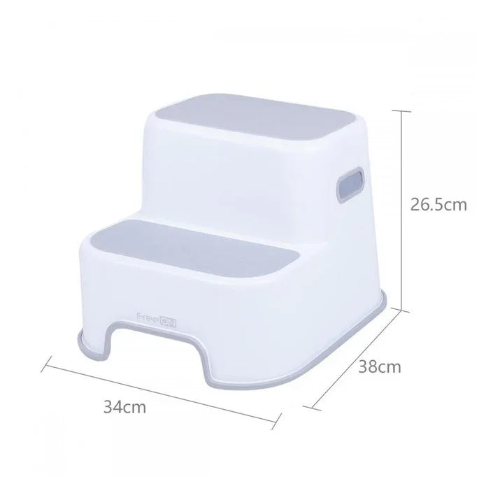 FreeON Double Step Stool Grey FreeON Double Step Stool Grey