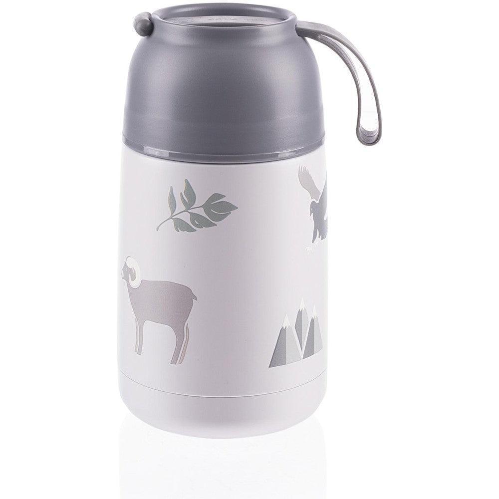 Thermo bottle for food with silicone holder 620 ml - Mari Kali Stores Cyprus Thermo bottle for food with silicone holder 620 ml - Mari Kali Stores Cyprus