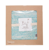 Zopa - ZOPA Baby Blanket Melange Mint 80x100cm - Mari Kali Stores Cyprus
