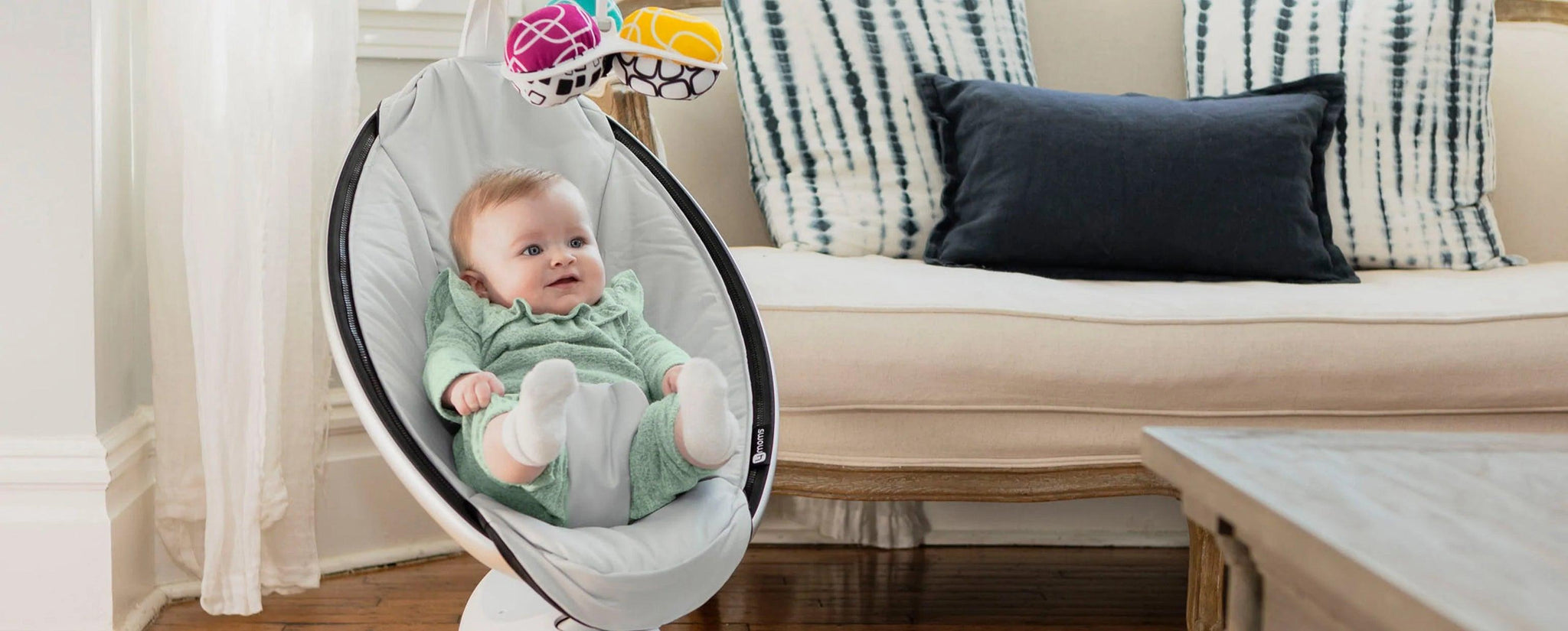 4 Ways a Baby Swing Can Help Calm Your Fussy Newborn, with 4moms - Mari Kali Stores Cyprus