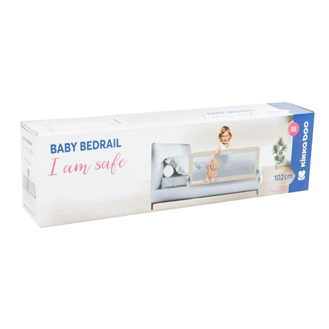 KikkaBoo® Bed rail I am Safe 102cm Grey