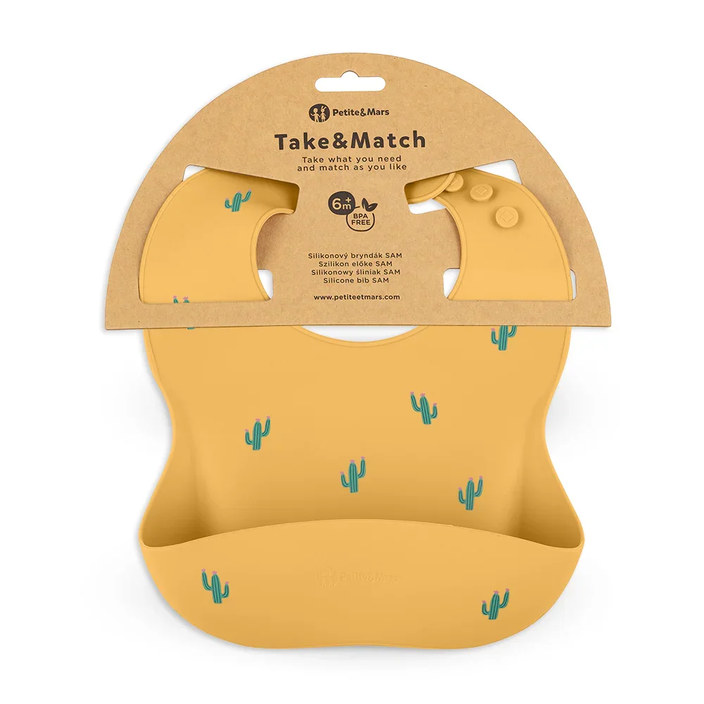 Petite&Mars Silicone bib Take&Match 6m+