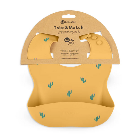 Petite&Mars Silicone bib Take&Match 6m+