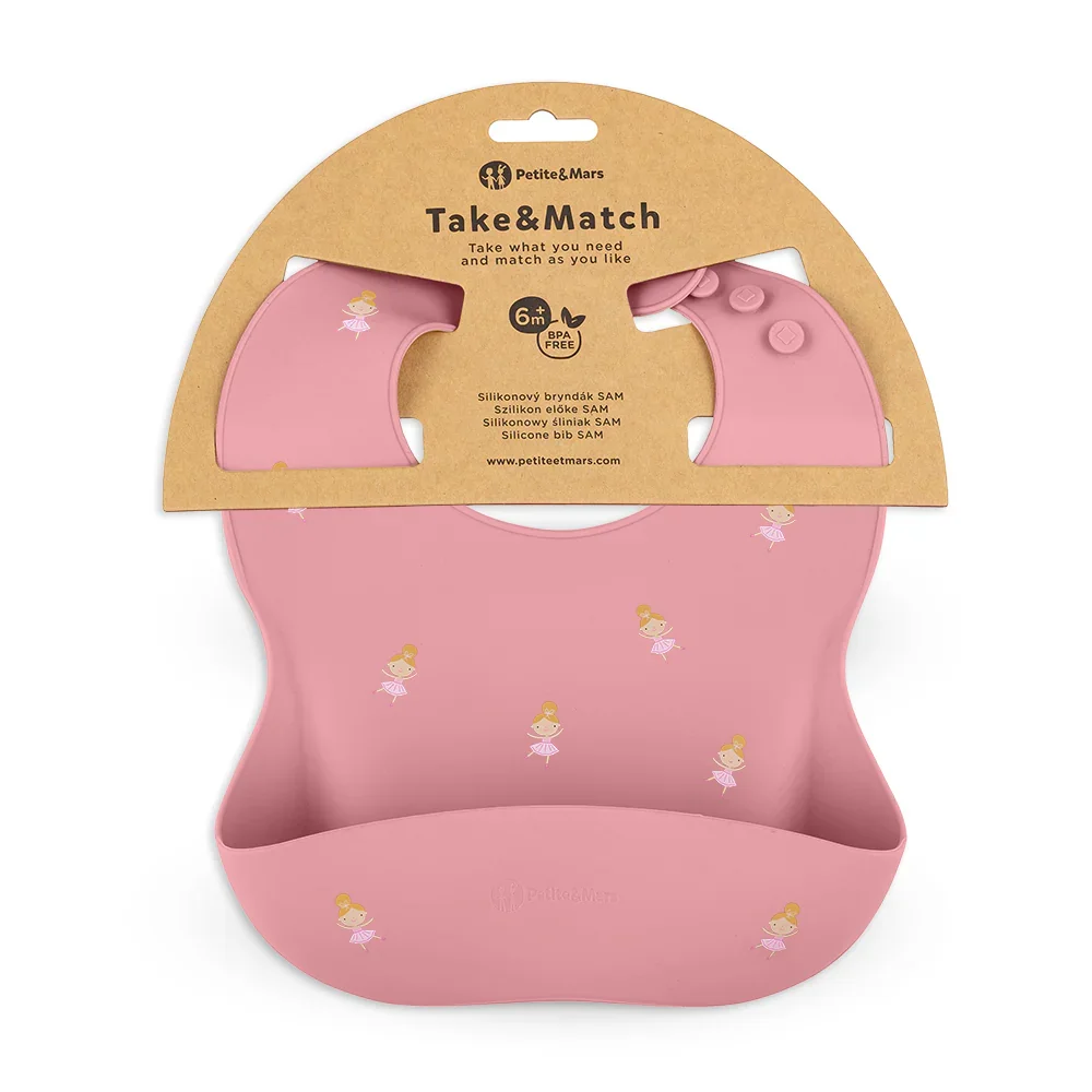 Petite&Mars Silicone bib Take&Match 6m+