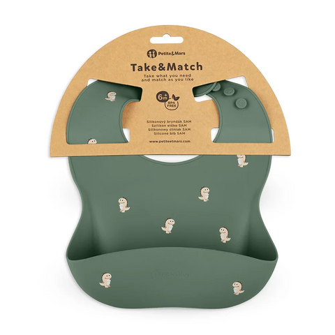 Petite&Mars Silicone bib Take&Match 6m+
