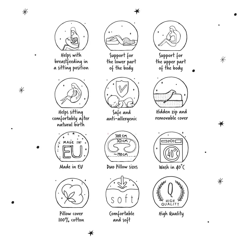 Ceba Baby Pregnancy Pillow DUO Physio