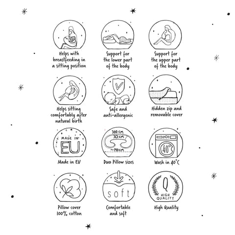 Ceba Baby Pregnancy Pillow DUO Physio