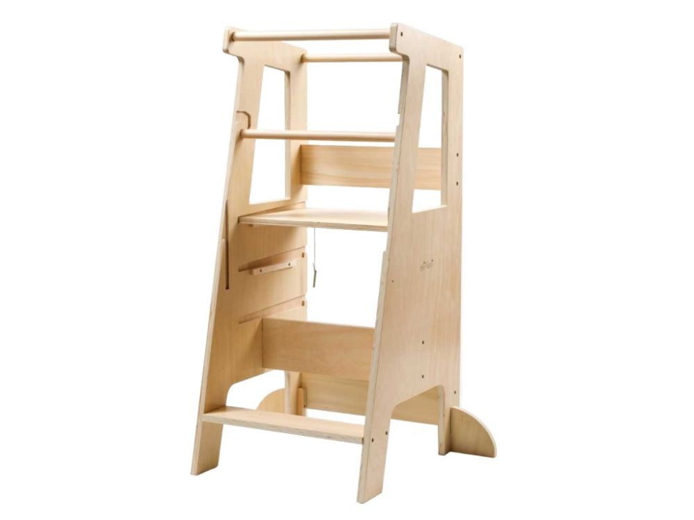 Growing learning tower for children 3in1 90 cm with stabilizing elements