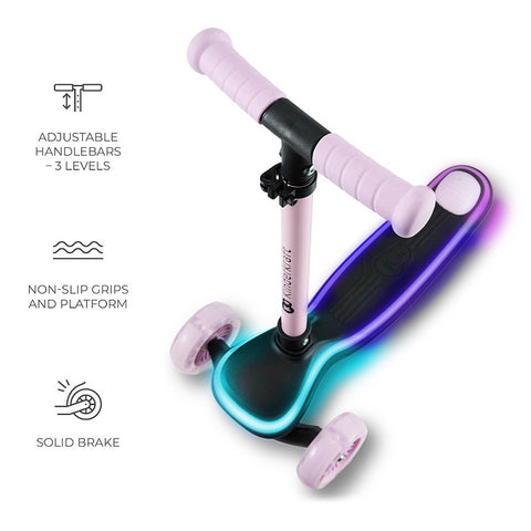 Kinderkraft Three-wheeled LED scooter Raket