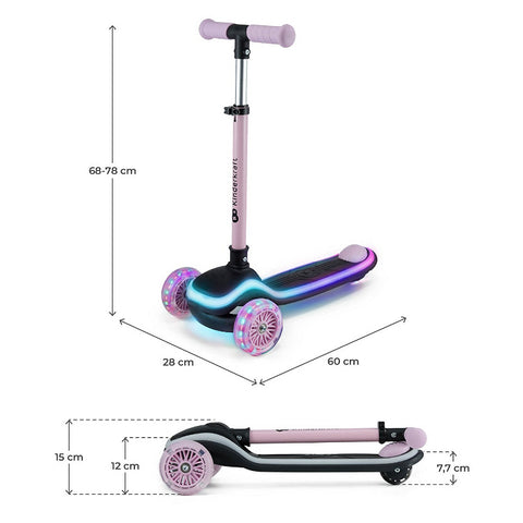 Kinderkraft Three-wheeled LED scooter Raket