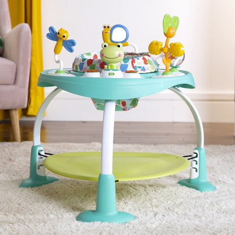 BRIGHT STARTS Bounce?Bounce?Baby™ 2-in-1 Activity Jumper & Table - Playful Pond™