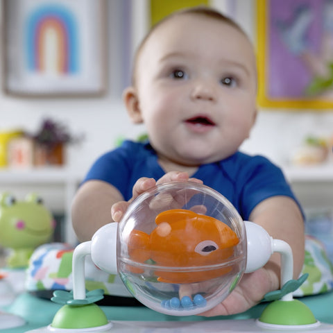 BRIGHT STARTS Bounce?Bounce?Baby™ 2-in-1 Activity Jumper & Table - Playful Pond™