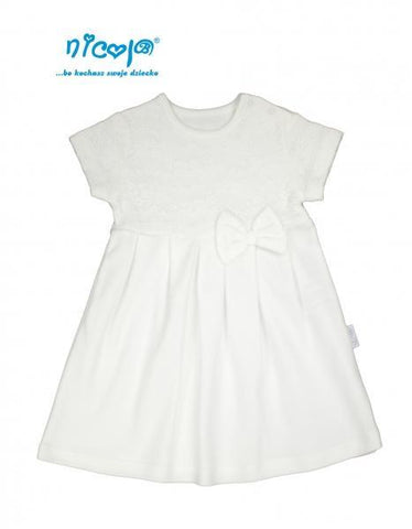 BamarNicol - Bamar Nicol Short Sleeve Dress Lady White - Mari Kali Stores Cyprus