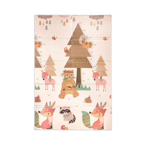 Double sided Children Playmat Beige 120x180cm Foldable