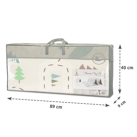 Double sided Children PlayMat 180x200x1cm Foldable City & Stars