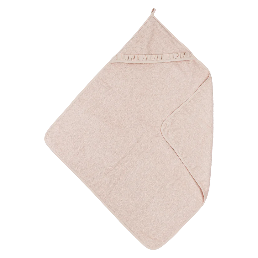 Meyco Bathcape Terry Ruffle Soft Pink