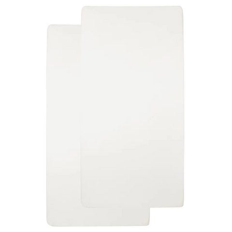Meyco Fitted Sheet Jersey 2 PACK 50x90cm Offwhite