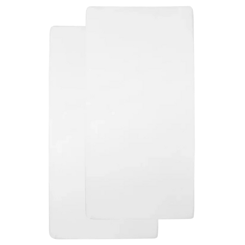 Meyco Fitted Sheet Jersey 2 PACK 50X90CM White