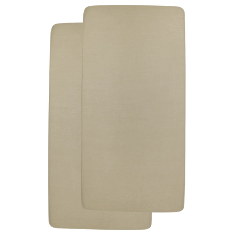 Meyco Fitted Sheet Jersey 2 pack 60x120cm Taupe