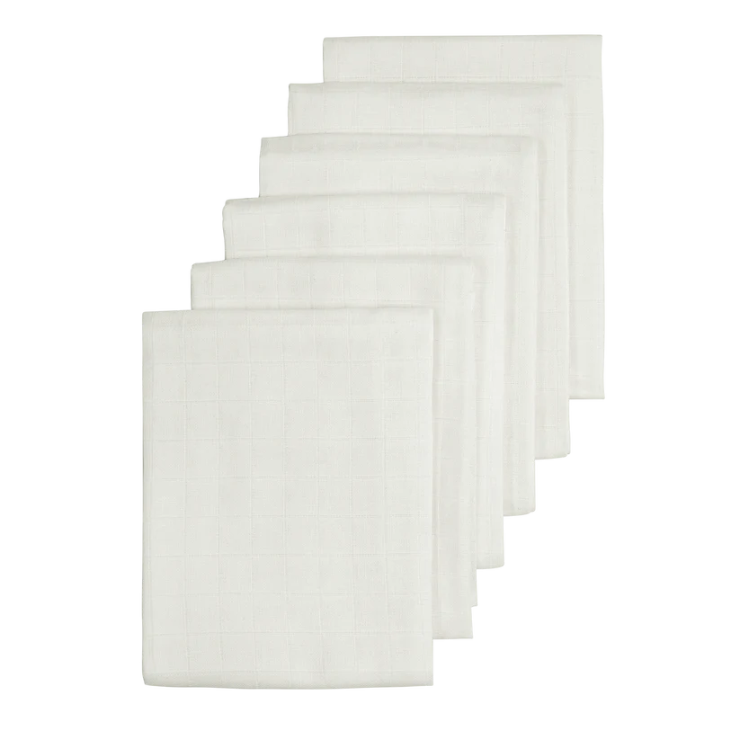 Meyco Muslin Cloths Offwhite
