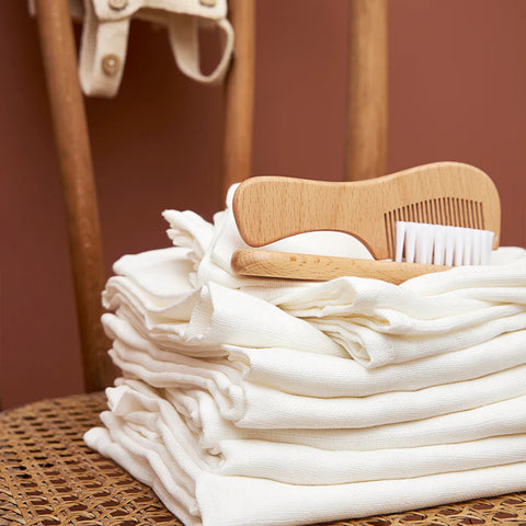 Meyco Muslin Cloths Offwhite