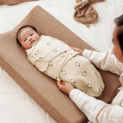 Meyco Swaddle Wrap Penguin Soft Sand 0-3 months