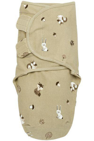 Meyco Swaddle Forest Animals - Sand - 0-3 Months - Mari Kali Stores Cyprus