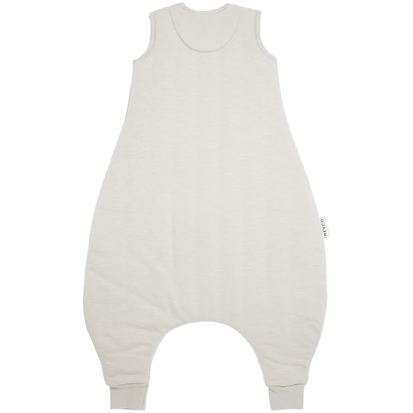 Meyco Sleeping bag jumper lined interlock jersey Slub Greige 104 cm