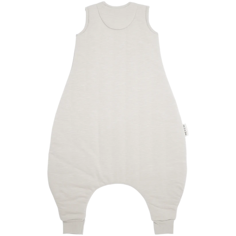 Meyco Sleeping bag jumper lined interlock jersey Slub Greige 104 cm