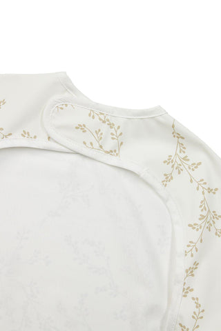 Meyco Baby Bib with Sleeves Branches - Sand - Mari Kali Stores Cyprus