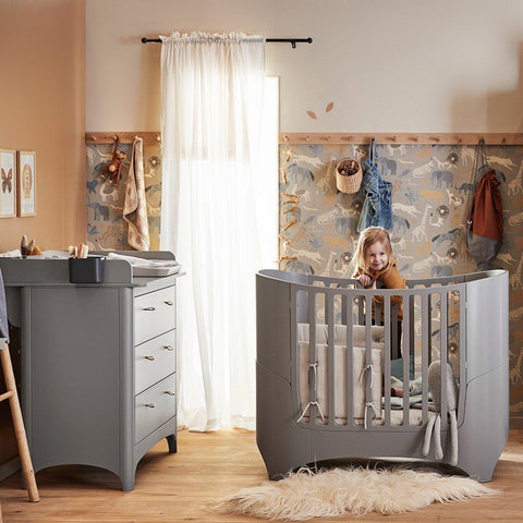 Leander Classic Cot, Dresser & Changer - Grey Bundle