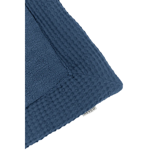 Meyco Playpen Mattress Waffle Indigo