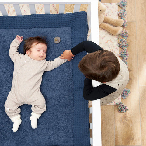 Meyco Playpen Mattress Waffle Indigo