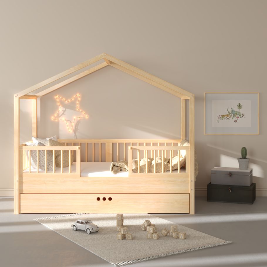 Bellamy Dream Nest Pine House bed 80x160