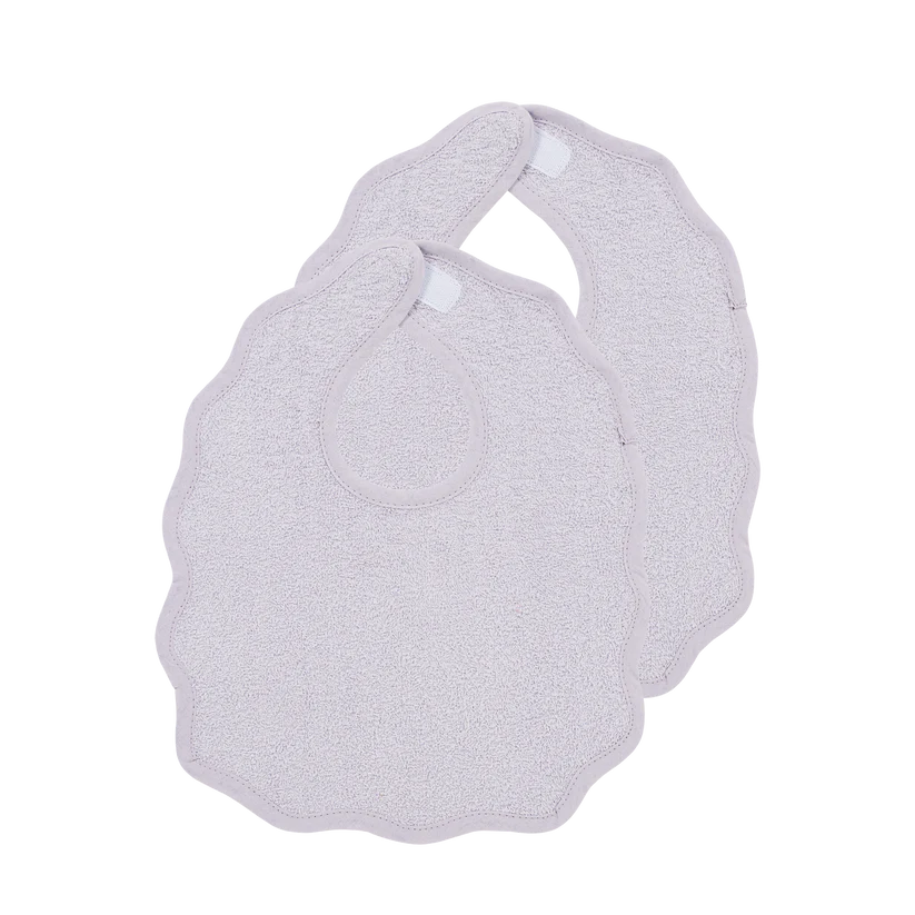 Meyco Bib Velvro Wavy Soft Lavender 2 Pack 25x34cm