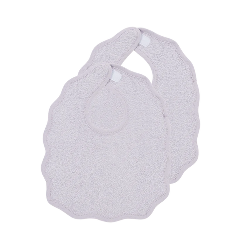 Meyco Bib Velvro Wavy Soft Lavender 2 Pack 25x34cm