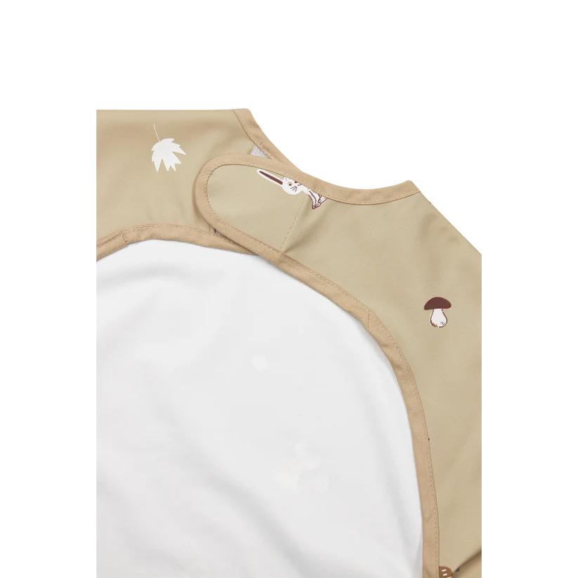 Meyco Bib with Sleeves Forest Animals Sand