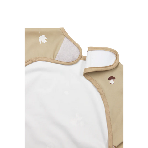 Meyco Bib with Sleeves Forest Animals Sand
