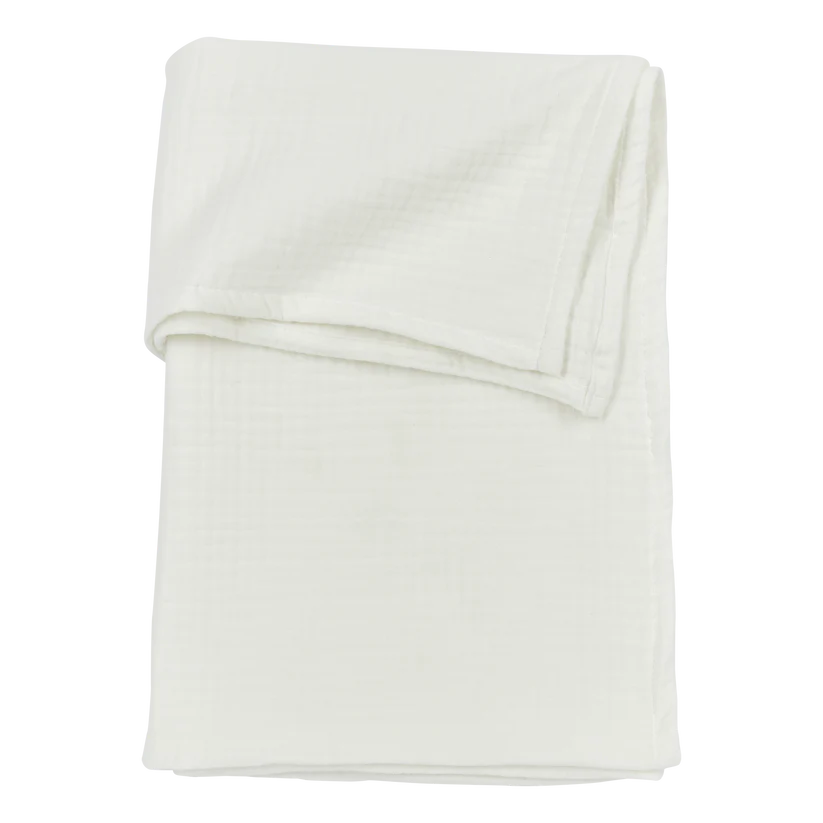 Meyco Bed Sheet Pre-washed Muslin 100x150cm Offwhite
